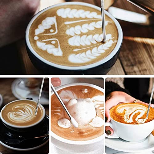 Jarra de espumante de leite de aço inoxidável copo de café com escala jarra de café expresso arte de