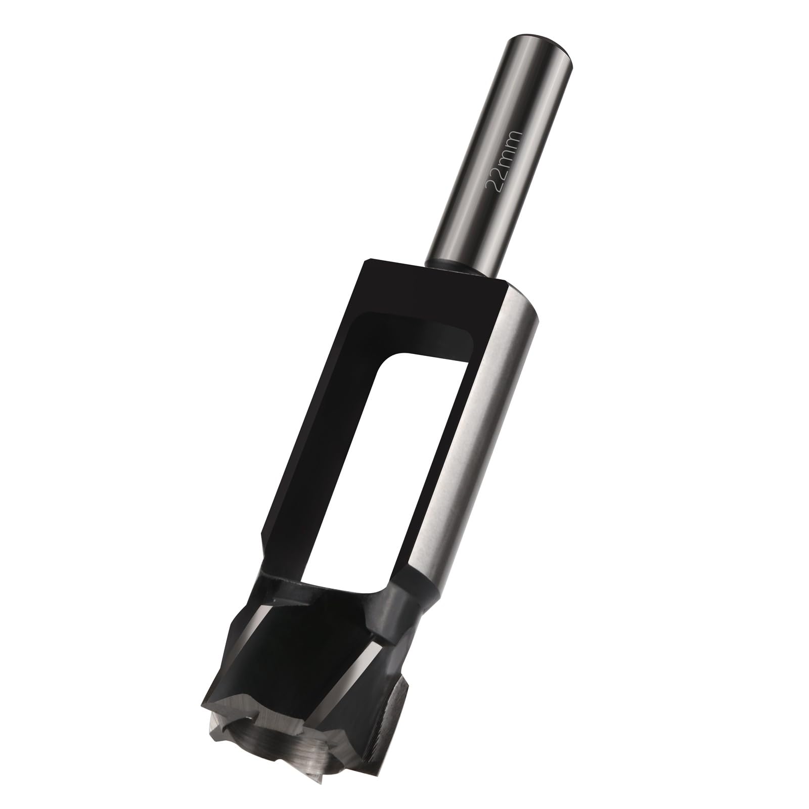 Vearter 22mm Wood Plug Cutter Dowel Maker, Round Shank Carbon Steel Claw & Tapered Drill Bit, Cork Drill Bit for Woodworking Furniture Making