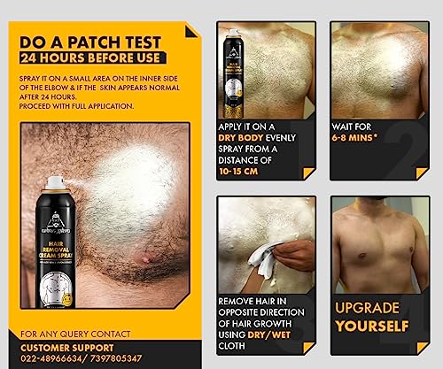 Image of UrbanGabru Hair Removal Spray (200 ml) | Hair removal in a painless manner | Lemon Fragrance