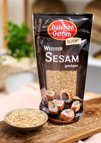 Bamboo Garden Sesam weiß geröstet, 200 g 1154500 (Verpackungsdesign kann abweichen)