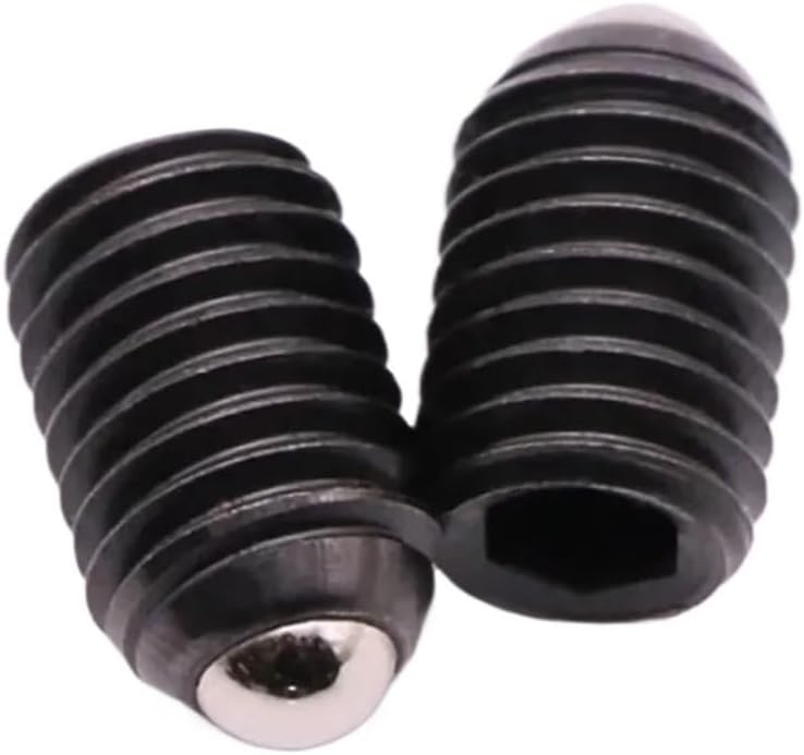 VARNOK Spring Ball Plunger Ball Screw, Hexagonal Spring, Steel Ball Set Screw, Ball Head Plunger(5pcs M12X25)