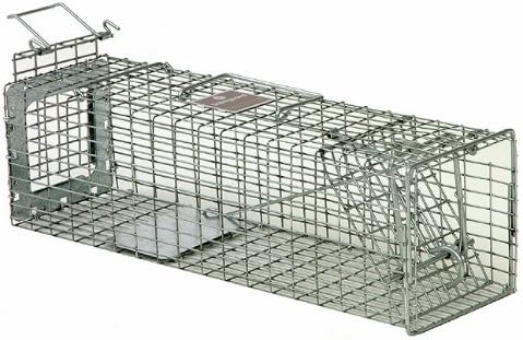 Safeguard Model 52818 Live Cage Trap Rear Release 18" x 5" x 5" for squirrels, rats, muskrats