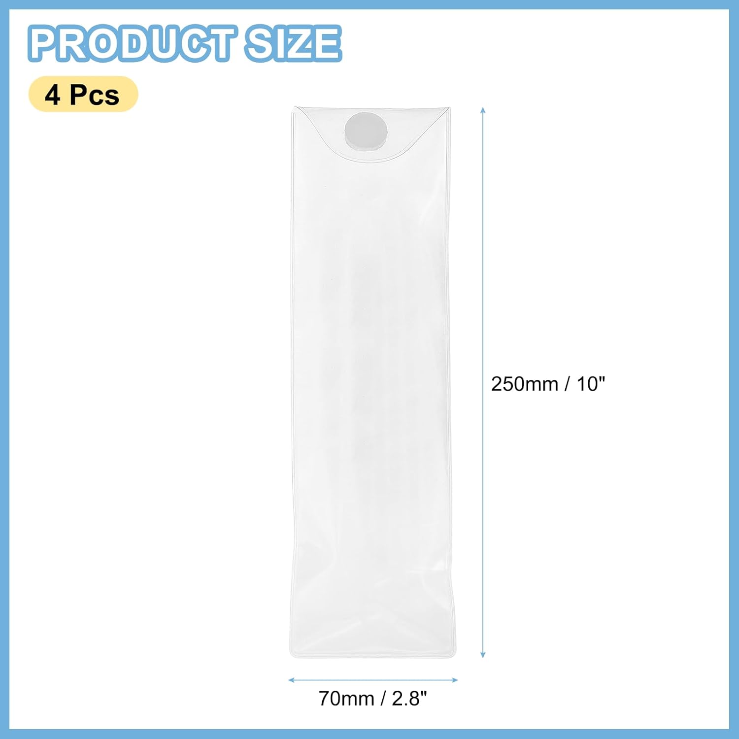 4Pcs Remote Control Cover Protector (10" x 2.8") Transparent Waterproof Flexible Protective Sleeve Wrap Bag Universal TV Controller Protective Case for Air Conditioning Television