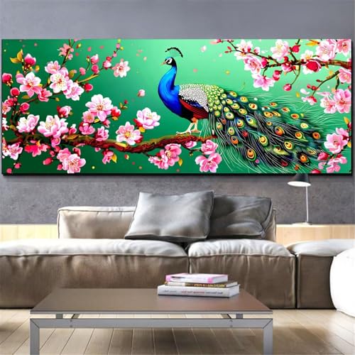 Diamond Painting Paon Mefooge 70x200cm Kit Complet de Broderie Diamant