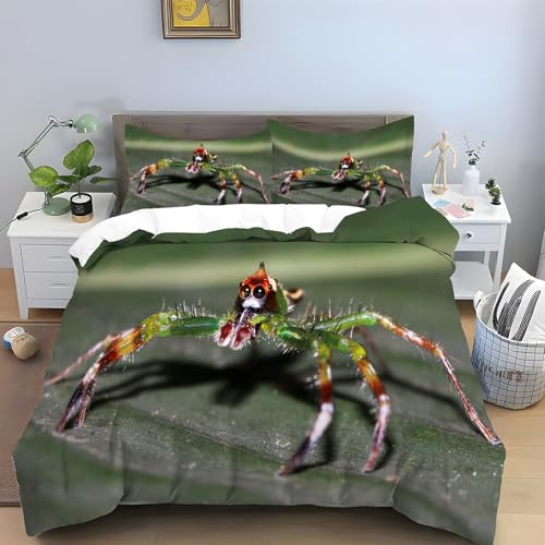 雪兎 布団カバー セミダブル、マイクロファイバー掛け布団カバー3点セット、雪景色 寝具、 柔らかい 通気性、肌に優しい 、洗い替え四季通用 洋式・和式兼用 。(170x210cm+2 枕カバー 43x63 cm)