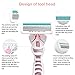 Razors for Women Hair Removal Beauty Razor Bikini Area Shaver Lady Manual Shaving Knife Armpit Hair Knife Waterproof Non-Slip Trimmer Premium Shaving Razor Set with 4 Blade Refills for Travel Carry