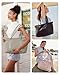 BAGSMART Tote Bag for Women, Tote Bag with Zipper Work Tote with Compartments Nurse Shoulder Hanbag for Travel, Gym