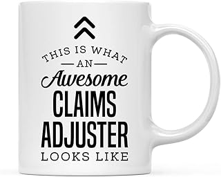 Andaz Press 11oz. Ceramic Coffee Tea Mug Gift, This is What an Awesome Claims Adjuster Looks Like, 1-Pack, Birthday Gift Ideas Coworker Him Her, Includes Gift Box