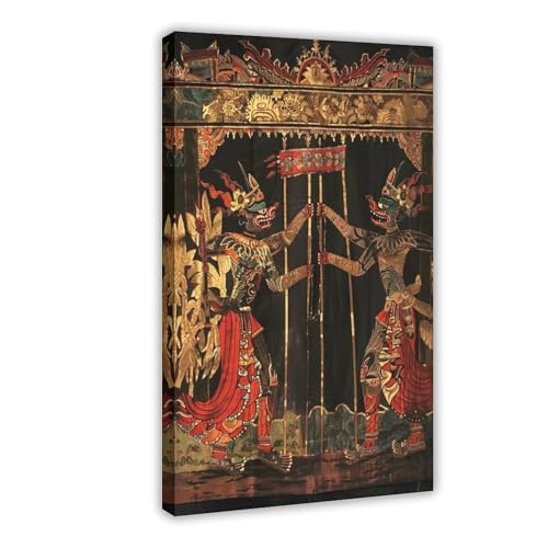 Wayang Kulit sublimez un mur vide avec cette toile de marionnette indonésienne