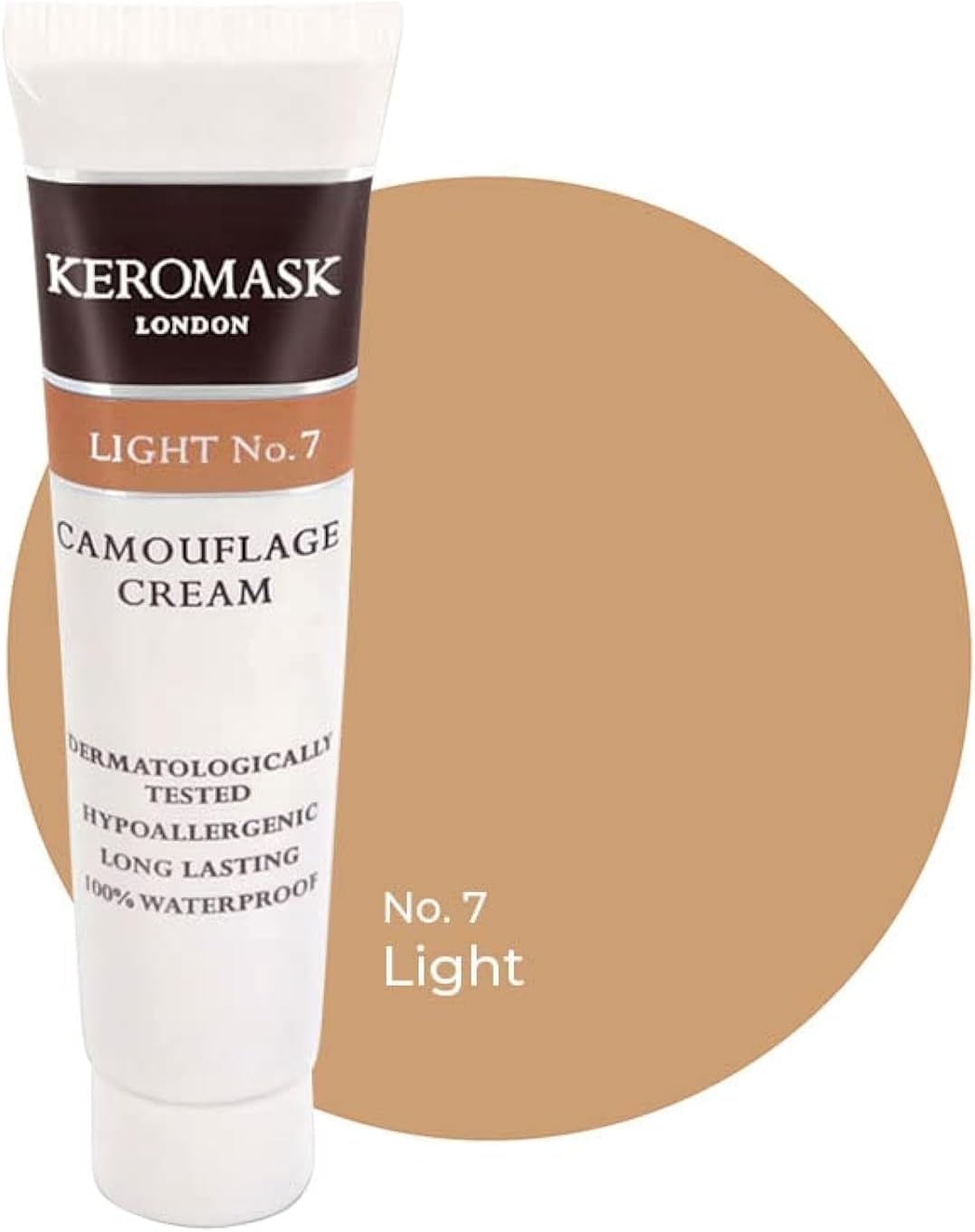 Full Coverage Concealer | Light No 7 | Camouflage Makeup | Waterproof Concealer | Hypoallergenic | Vitiligo, Tattoo, Rosacea, Tattoo Cover |24 Shades