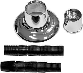 Thrifco 4400927 Universal Adjustable Shower Flange and Nipple - Chrome - Replaces Danco 10311
