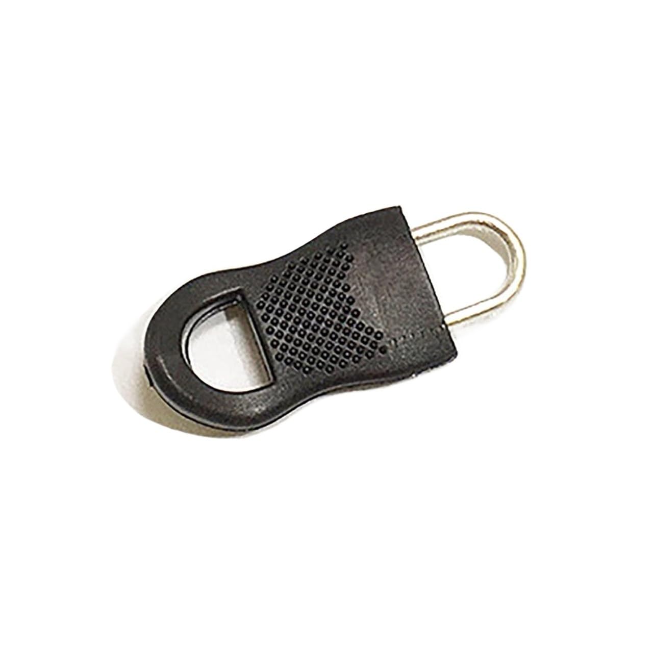 Zipper Pull, 10pcs Universal Detachable Mini Black Replacement Zipper Tags Puller Set for Bags