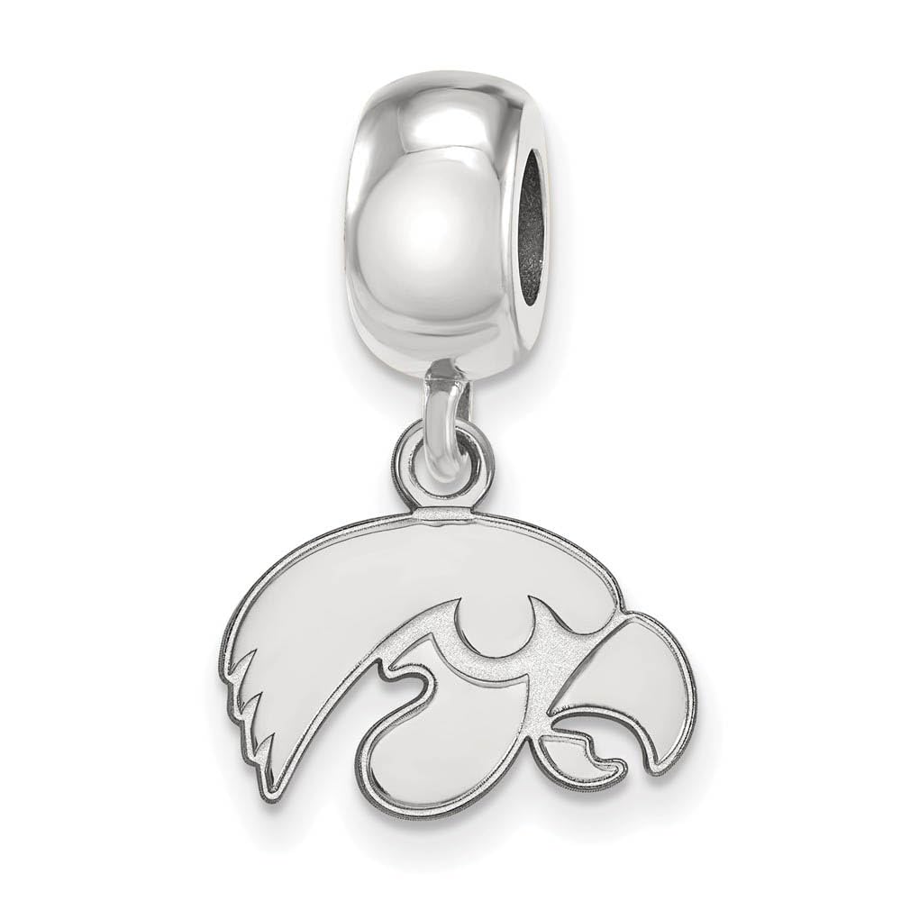 LogoArt Sterling Silver University of Iowa XS Dangle Bead Charm
