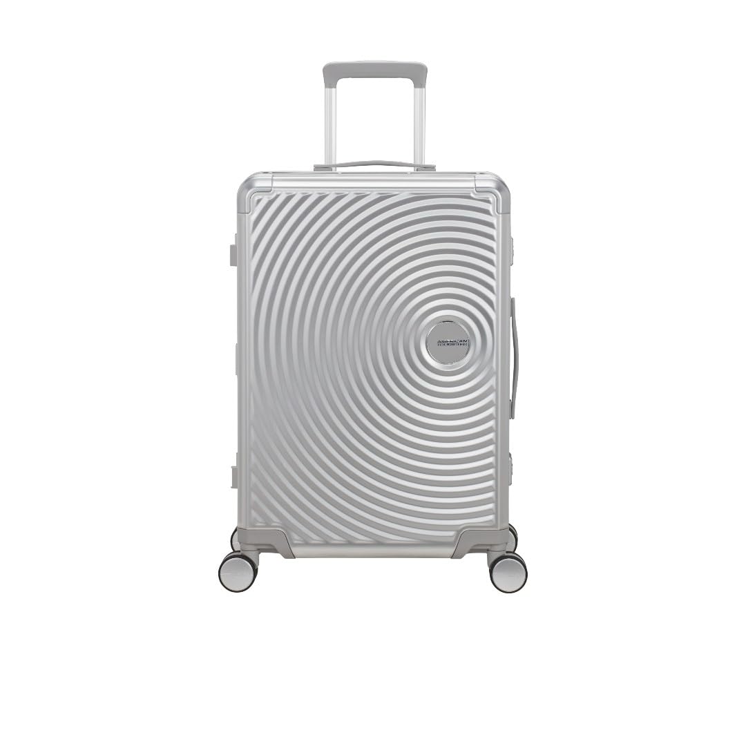 American Tourister Chariot moyen fabriqué en aluminium. Poignée supérieure et latérale, fermeture à combinaison TSA, 4 roues pivotantes amortissées afin de réduire le bruit et les vibrations. D, 1776