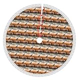 Falda de árbol de Navidad con estampado de pato salvaje volador de caza,...