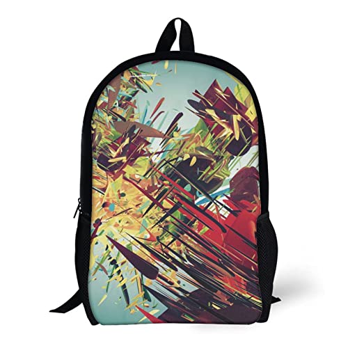 Sac à dos imprimé en 3D aux couleurs vives pour écoliers - 5