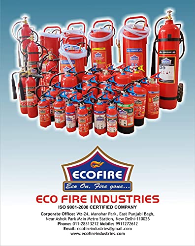 Image of Eco Fire CO2 Type Fire Extinguisher (2kg, Red and Black) Pack of 2