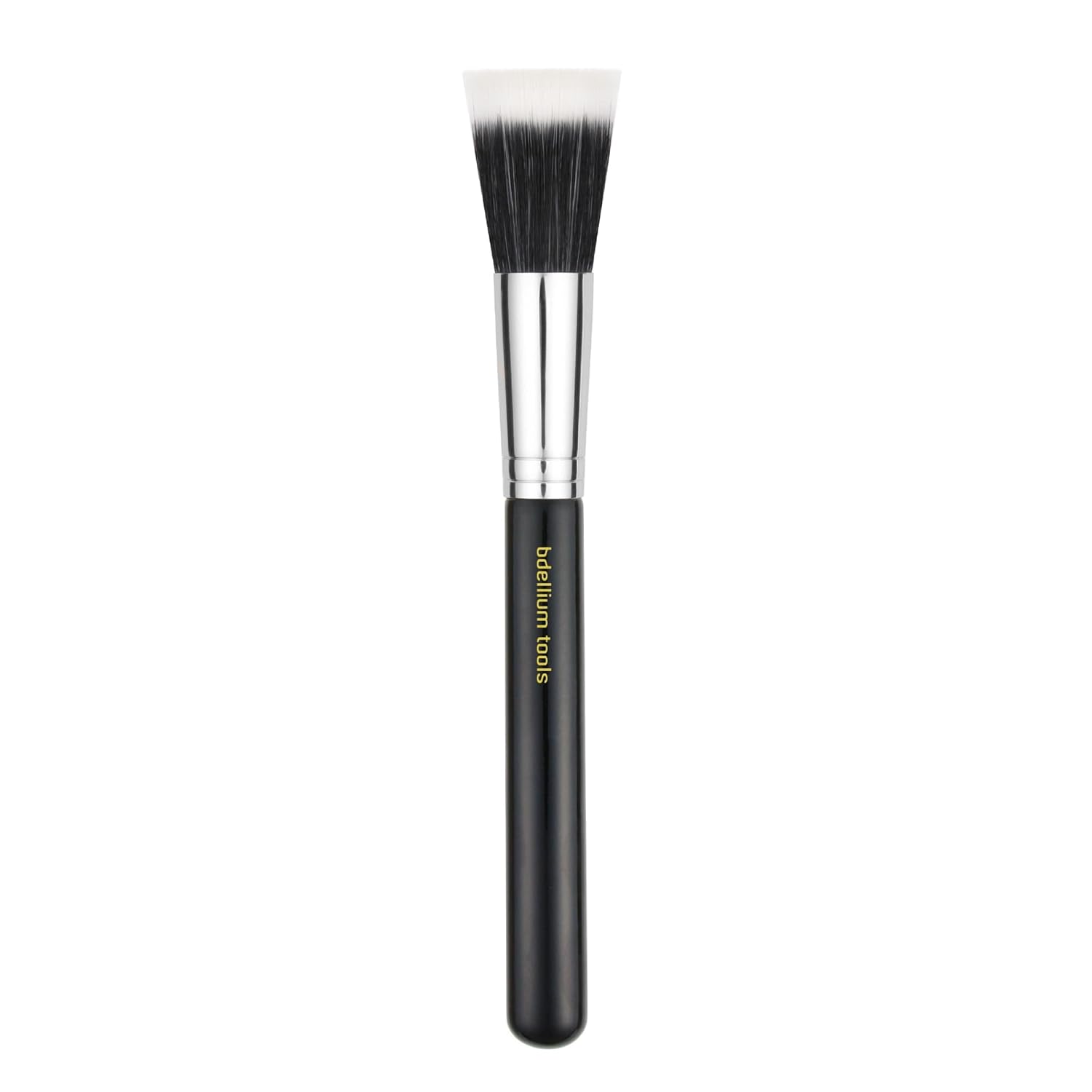 Bdellium Tools Professional Makeup Brush - Maestro Series 955 Finishing - With Soft Synthetic Fibers, For Stippling, Lightweight Application (Black, 1pc)