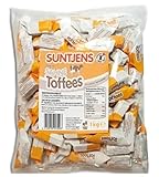 1 Tüte Suntjens Sahne Toffee a 1000g Weichkaramellen einzeln verpackt 77 Stück + Space Keks gratis a 45 g von Onlineshop Bormann