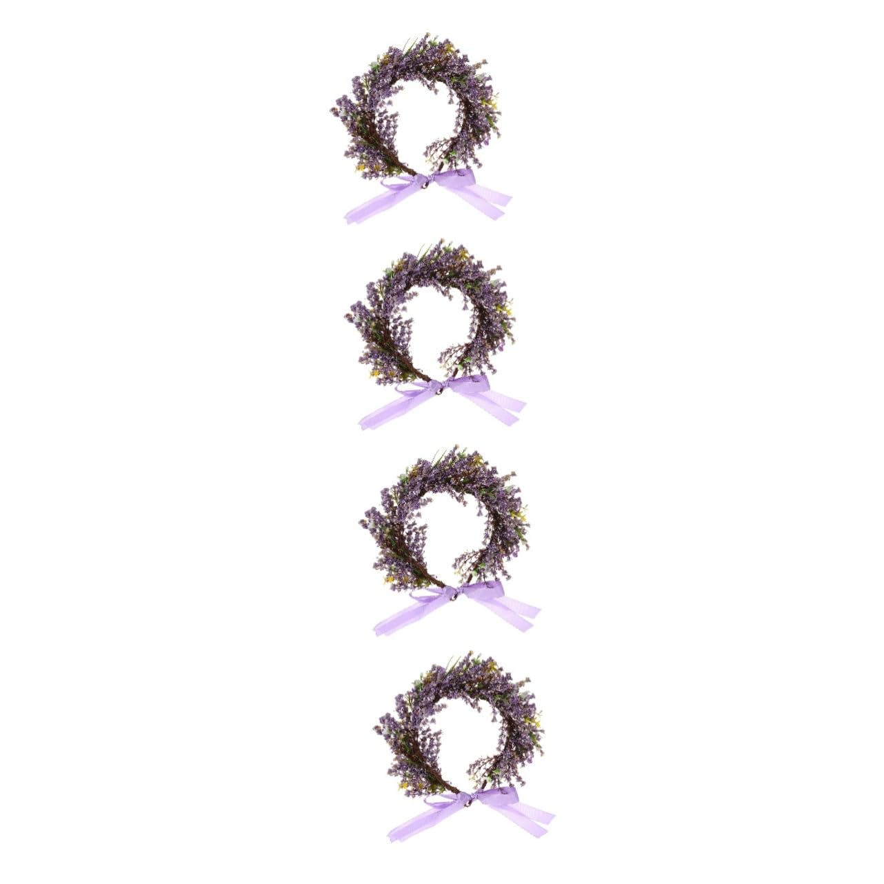 FRCOLOR 4 Pz Di Fiori Ghirlanda Floreale Regolabile Ghirlanda Bohémien Accessori Per Floreali Da Sposa Fascia Per Fiori in Tessuto Fasce Per Ragazze Nozze Stoffa