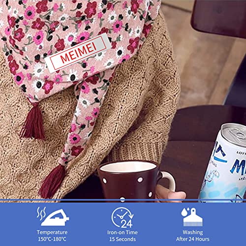 Compatible Fabric Iron-On Clothing Label Tapes Replacement For Brother P Touch Tz Fabric Tape Tze-Fa231 Tze-Fa3 Tze-Fa3R,12Mm 0.47" X 3M, Black/Blue/Red On White, For Ptd210 Ptd400Ad Pt-H100, 3-Pack #TOP5