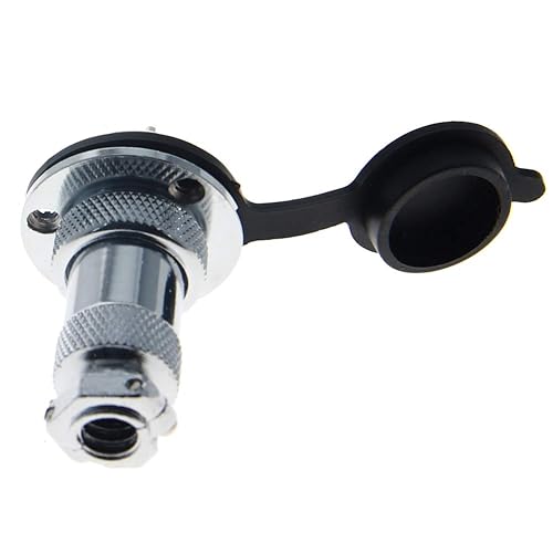 Vista 18 de Heyiarbeit Plata GX16 7A 2P Conector de Aviación Hembra Panel de Alambre Accesorios de chasis de alimentación Conector de metal Aviación 1 unids