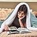 KAWAHOME Sherpa Fleece Queen Size Blanket for Bed - Extra Warm and Heavy Thick Blankets for Winter, Super Soft 500GSM Plush Blanket, 90