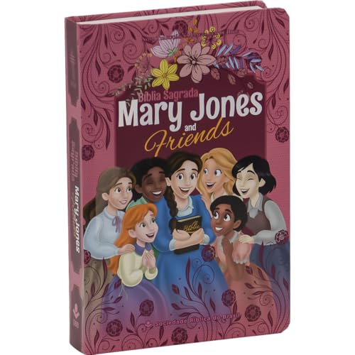 Mary Jones and Friends ― Bíblia Sagrada NTLH para meninas | Capa Pink: toda colorida, com estudos, letterings, devocionais e um chaveiro para mochila