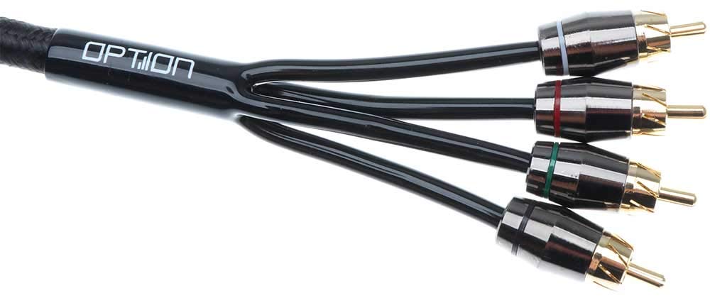 OPTION Cavo RCA a 4 canali, 5,5 etri, qualità preiu per segnali