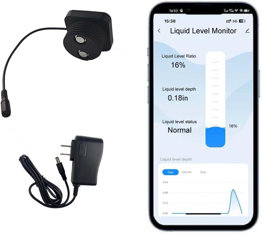 Smart TLC2326 Tuya Liquid Level Monitor 118 inches APP Oil Water Outdoor Alarm Sensor Household Indicator Ultrasonic Well Monitoring System WiFi Micro Detector Granary Solid Particle Volume Smart TLC2326 Tuya Liquid Level Monitor 118 inches APP Oil Water Outdoor Alarm Sensor Household Indicator Ultrasonic Well Monitoring System WiFi Micro Detector Granary Solid Particle Volume
