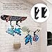 Miokycl Skateboard Wall Mount Display Rack Acrylic High Load Bearing Multifunctional Skateboard Wall Hangers for Snowboards Water Skis