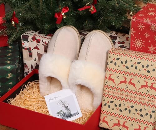 Image of KuaiLu Womens Cozy Memory Foam Slippers Ladies Fuzzy Faux Fur Lined Warm Arch Support House Shoes Slip on Comfy Winter Scuff Indoor Outdoor Rubber Hard Sole
