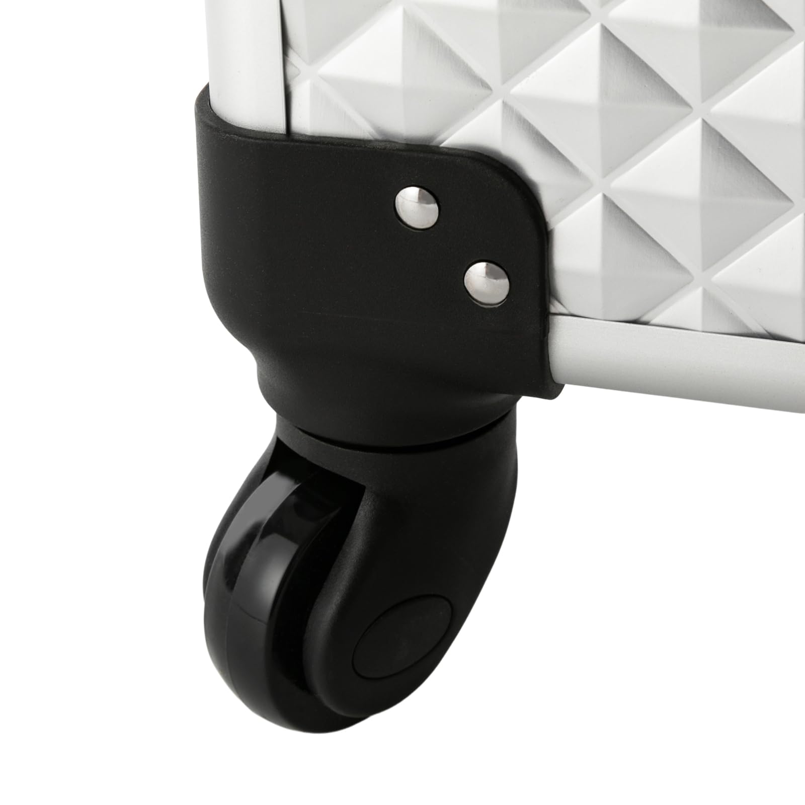 Kosmetikkoffer Groß, Professioneller Schminkkoffer, Multifunktionaler Trolley - Aufbewahrungskoffer Kosmetikkoffer, Beauty Koffer mit 360° Drehbaren Rollen, 34 * 24 * 41cm (Silber)