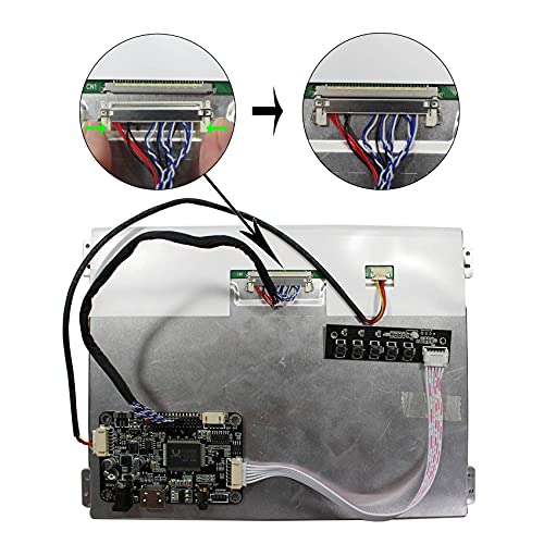 Miniatura 3 de Vsdisplay 10,4 Pulgadas 1024x768 600nit Brillo Wled Ips Pantalla Lcd Vs104t-004a Y Placa De Controlador Hd-Mi, Pantalla De Repuesto Para G104xvn01.0 G104x1-L03