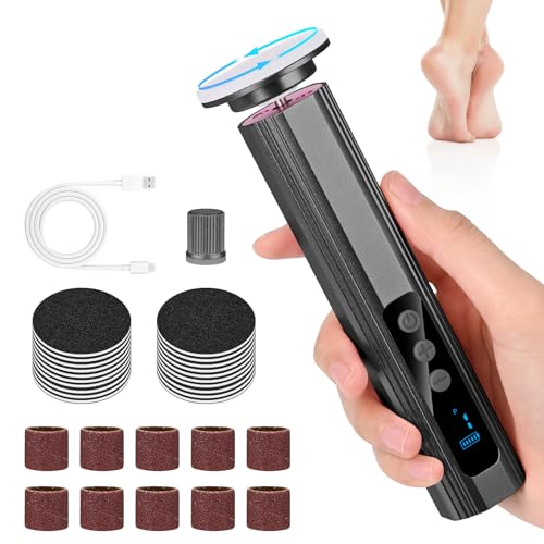 Pedicure pieds a la maison avec la rapeuse electrique rechargeable