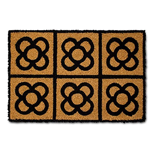 COTTONREUS Felpudo Panot Fibra de Coco Flor de Barcelona 40x60 cm Cover