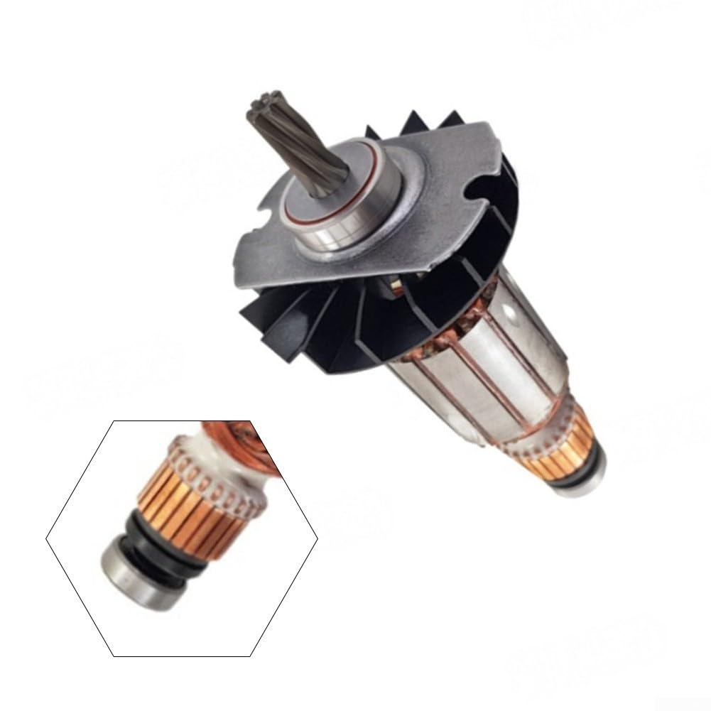 Rotor de martillo eléctrico para 1619P13450 230V 2-24 GBH240, pieza de repuesto de armadura compatible con herramienta eléctrica, componente de motor de repuesto