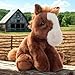 The Petting Zoo Floppy Horse Stuffed Animal Plushie, Gifts for Kids, Wild Onez Wildlife Animals, Horse Plush Toy 8 inches