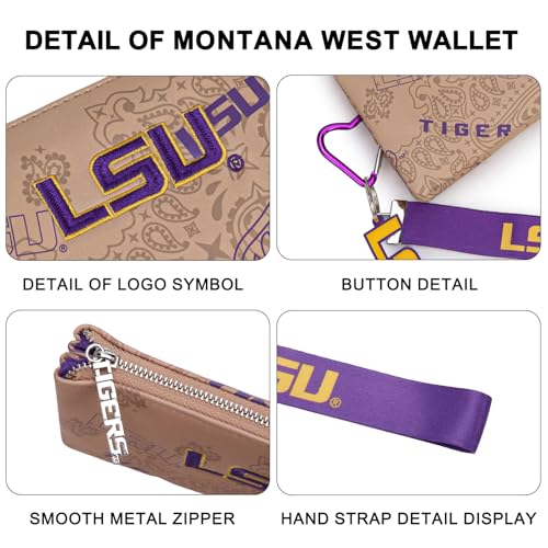 LSU Organizer Wallet for Women, Wallets with RFID for Bid Day Gift by Montana West - Used condition - Image 4