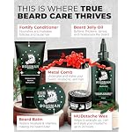 Bossman Complete Beard Kit – Men's Beard Oil Jelly, Fortifying Shower Conditioner, Balm, Mustache Wax & Comb – Beard Softener & Grooming Care – Men Gift Set (Stagecoach Scented) - Image 2
