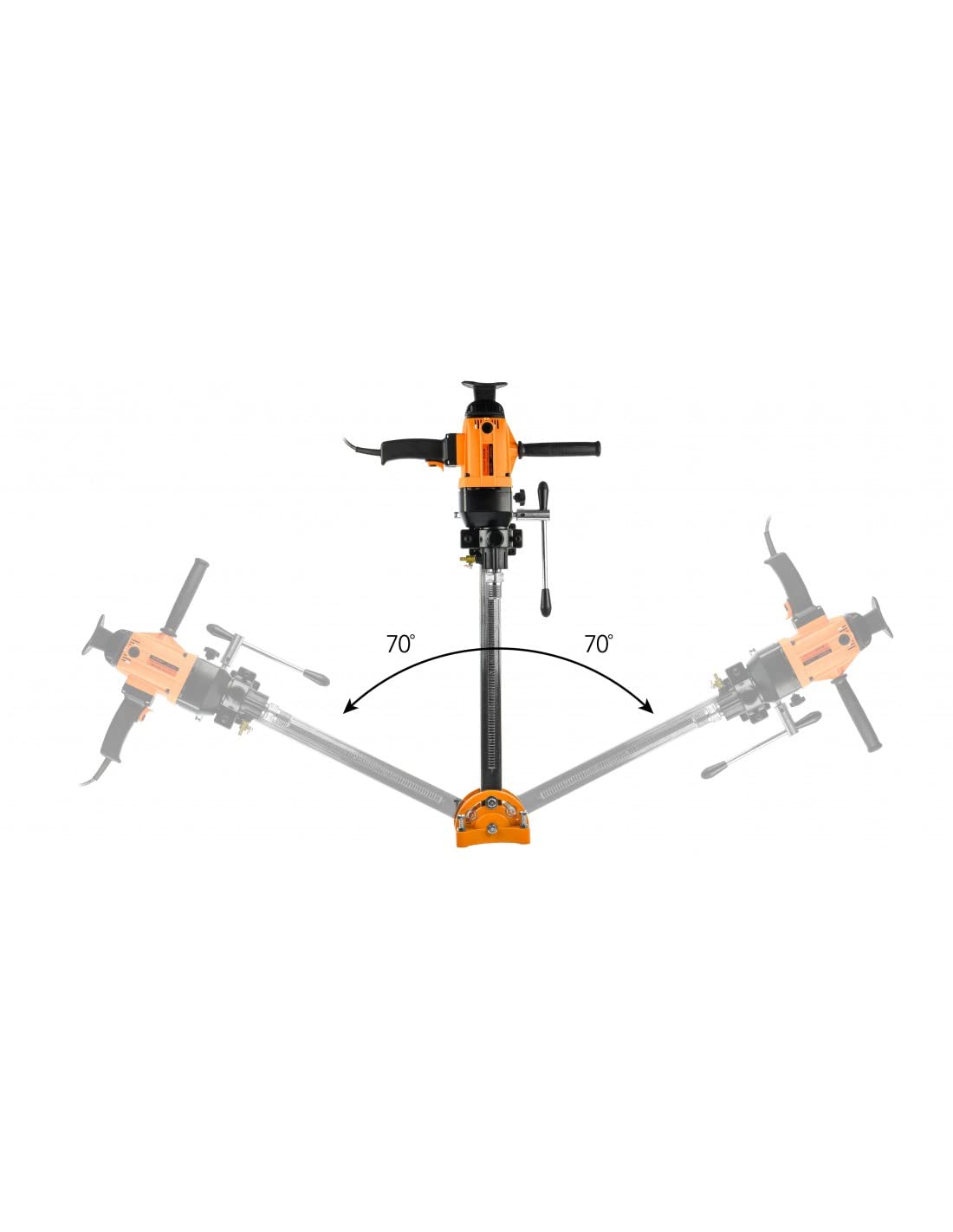 MELVER MV-155C Foret à béton professionnel avec support Carotteuse Perceuse à colonne Mandrin d'établi Perceuse de forage dans le béton