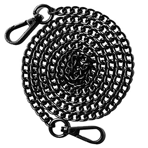 Dingzing Chaîne sac à main Bandouliere pour Sac Chaîne de Rechange en Métal Chaîne de Sac à Bandoulière avec Boucles, Poignées de Sac à main120cm (C)