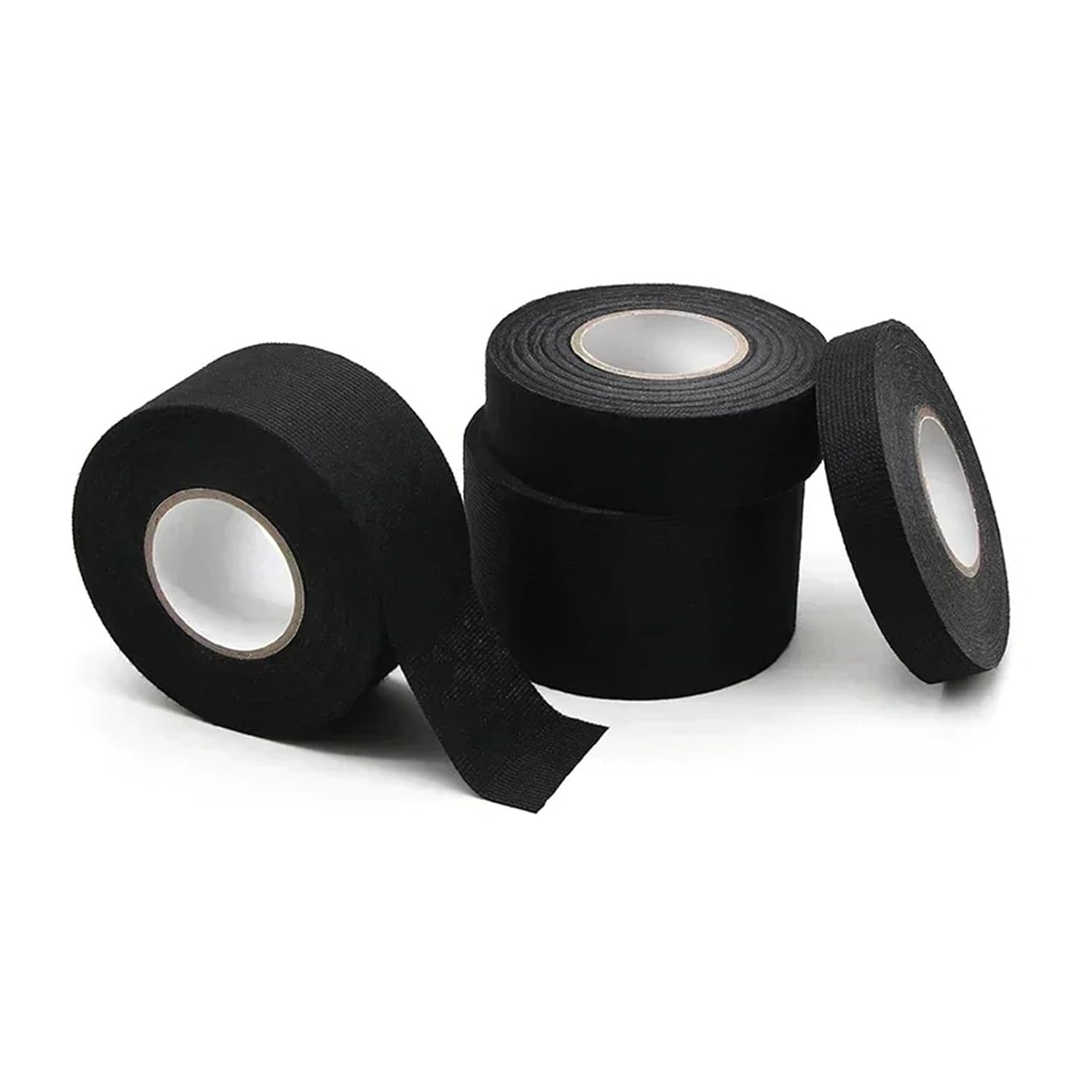 Electrical Tape Heat Resistant Harness Tape Insulation Automotive Fabric Cloth Tape Waterproof Noise Resistance Adhesives Tapes(2 Rolls,15M PER ROLL_Width 15MM)
