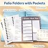 Important Document Organizer If I Die Binder UK Emergency Life Book with Stickers Blue Expanding File and Protective Storage for Birth Certificates Passports NI Photos Letters Home Office School #4