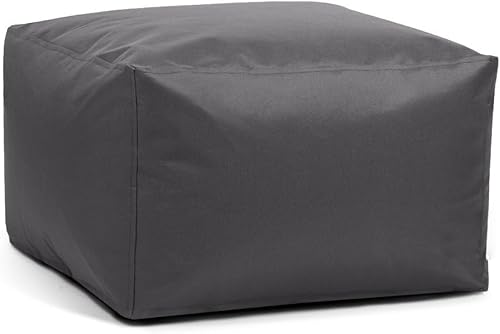 SXBCyan Funda otomana cuadrada impermeable para puf sin relleno, para exteriores, playa, jardín, puf, puf, asiento de salón, taburete de futón