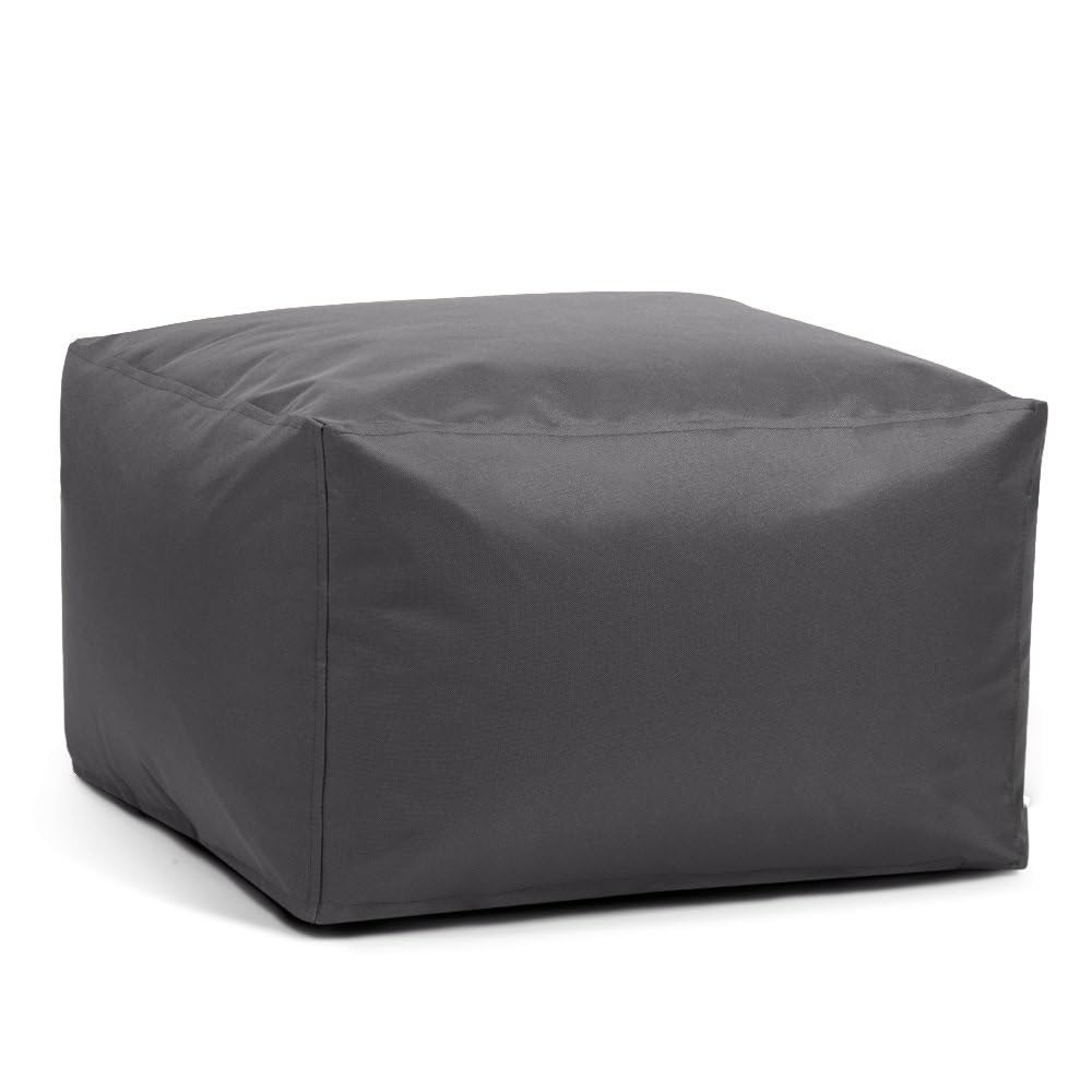 SXBCyan Waterproof Square Pouf Ottoman Cover Footstool Without Filler Outdoor Beach Garden Beanbag Pouf Puff Salon Floor Seat Futon Stool Bench (Color