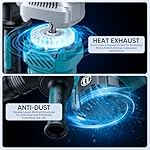 ENEACRO SDS-Max Demolition Jack Hammer for Concrete, Lightweight 11 Amp Electric Demo Chipping Hammer，Aluminum Alloy Shell, Vibration Control, Includes Grease, Tool Bag and Chisels - Image 3