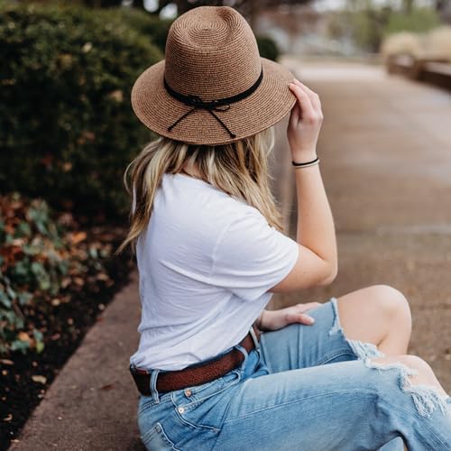 Image of Lucky Brand Straw Hat | Travel | Vacation | Sun Protection | Lightweight | Breathable | Summer | Beach | Straw