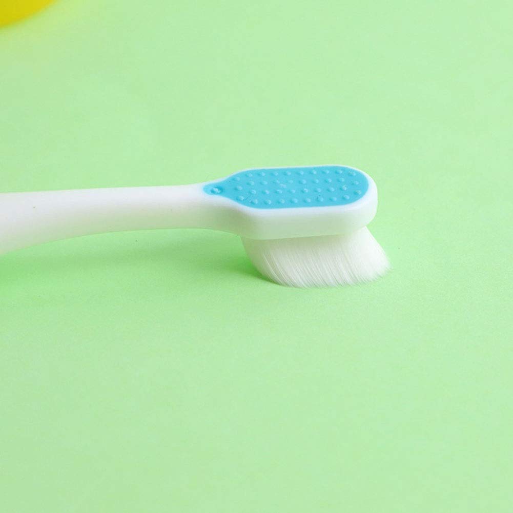 Cura Orale Spazzolino Nano per Bambini con 10000 setole, spazzolino Manuale per Gengive fragili, Confezione da 2 spazzolini per Bambini dai 2 ai 6 Anni Regalo