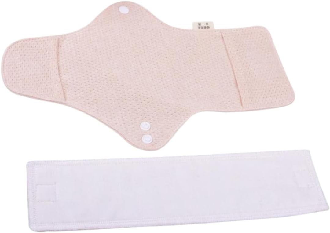 2 Pcs Reusable Cotton Menstrual Pads Washable Cloth Sanitary Towels Absorbent Panty Liners for Women Period Care Soft Breathable